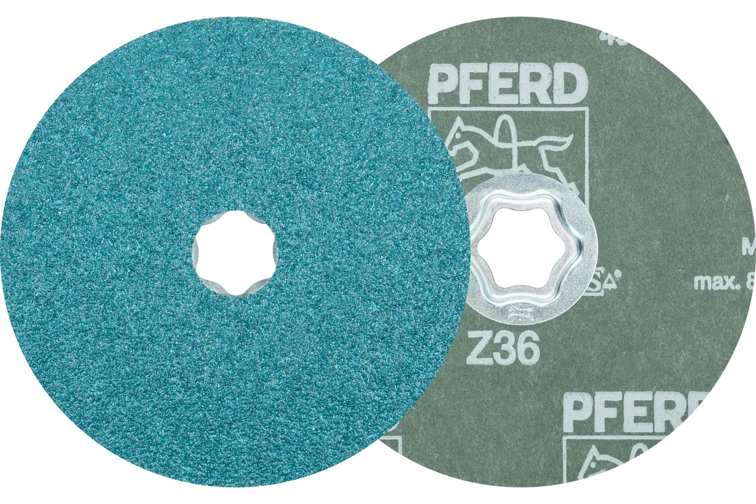 Picture of Pferd Combiclick® Fiber Disc, 5" Dia, 36 Grit, Zirconia alumina